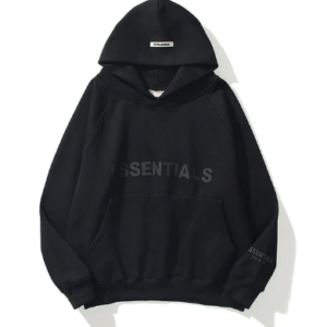 Black Essentials Hoodie