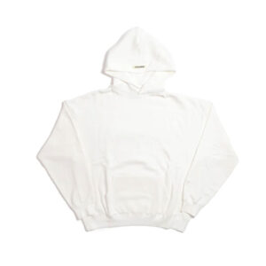 White Knit Pullover Essentials Hoodie