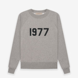 Essentials Crewneck 1977 Sweatshirts – Dark Gray