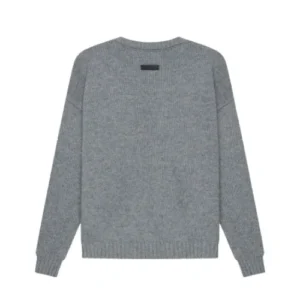 Essentials Overlapped Gray Sweatshirt