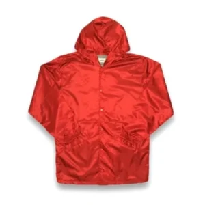 Essentials Red Hooded Jacket